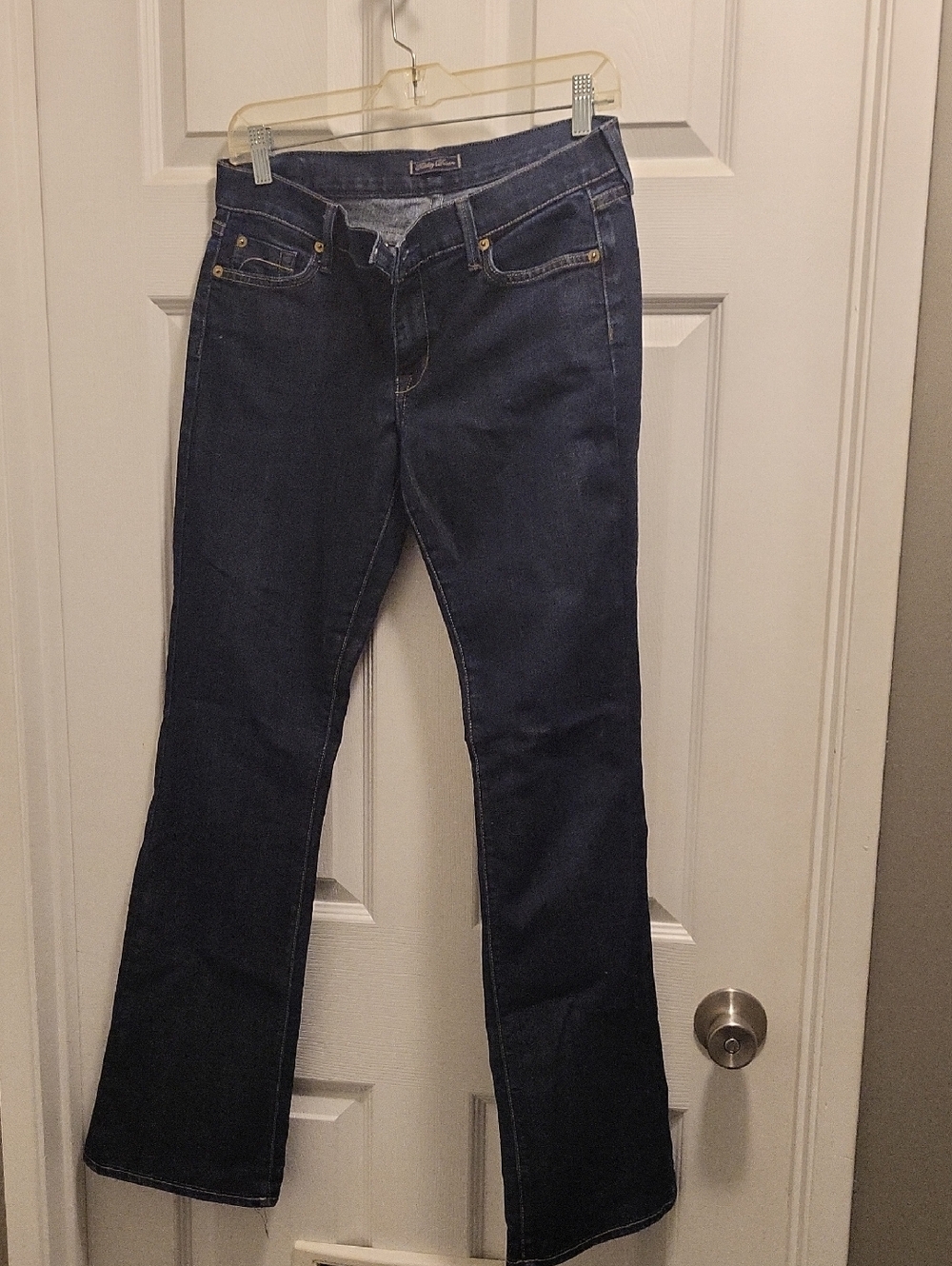 Fidelity Denim Women's Low Rise Dark Blue Flare Jeans